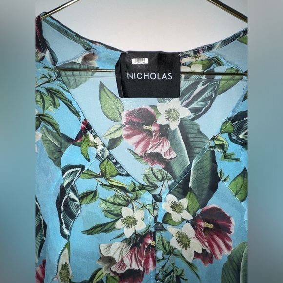 NWT Nicholas Sheer, Silk Mayflower Blouse 🌸 Sz 4 - Picture 7 of 10